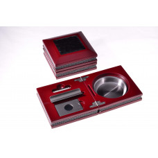 Пепельница сигарная Tom River складная с гильотиной и пробойником, вишня (шт.)